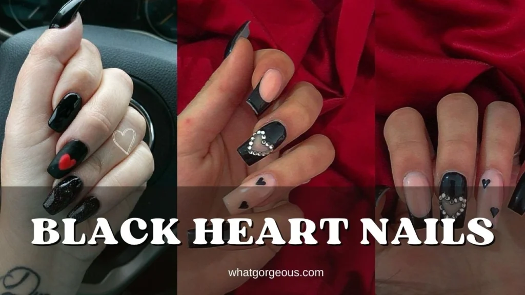 13. Black Heart Nails whatgorgeous.com