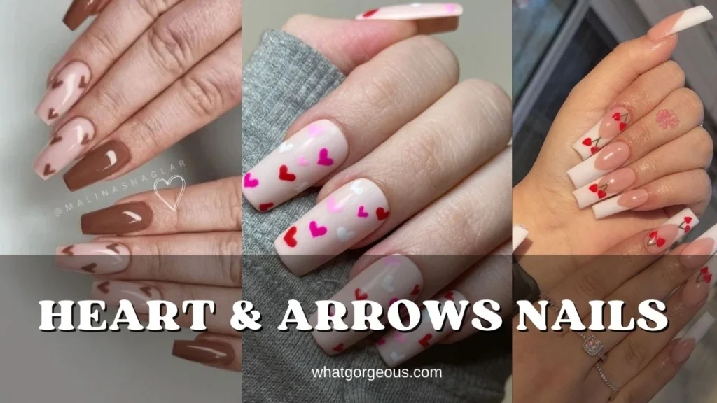 16. Heart Arrows Nails whatgorgeous.com