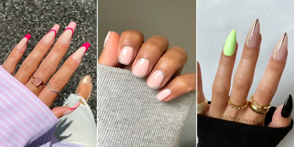 "Cute stiletto acrylic nails ideas" include trendy designs like ombre fades, glitter accents, and geometric patterns, creating stylish and bold looks for your nails.