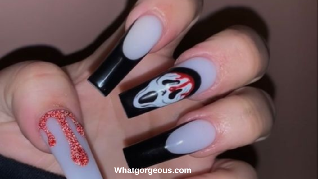 Backstabber Halloween Nail Art whatgorgeous.com