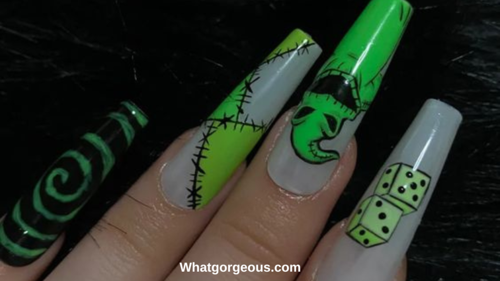 Choose Your Fighter Halloween Nail Art whatgorgeous.com