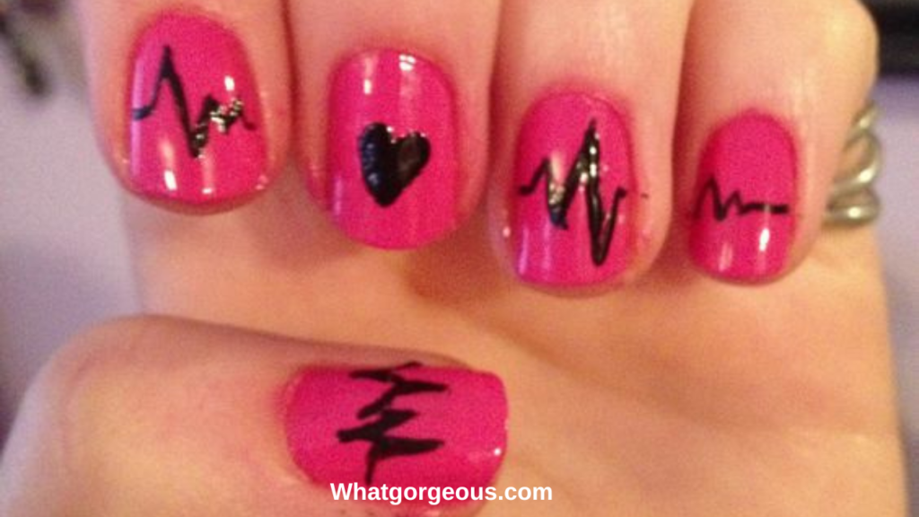 Heartbeat February Nail Designs whatgorgeous.com