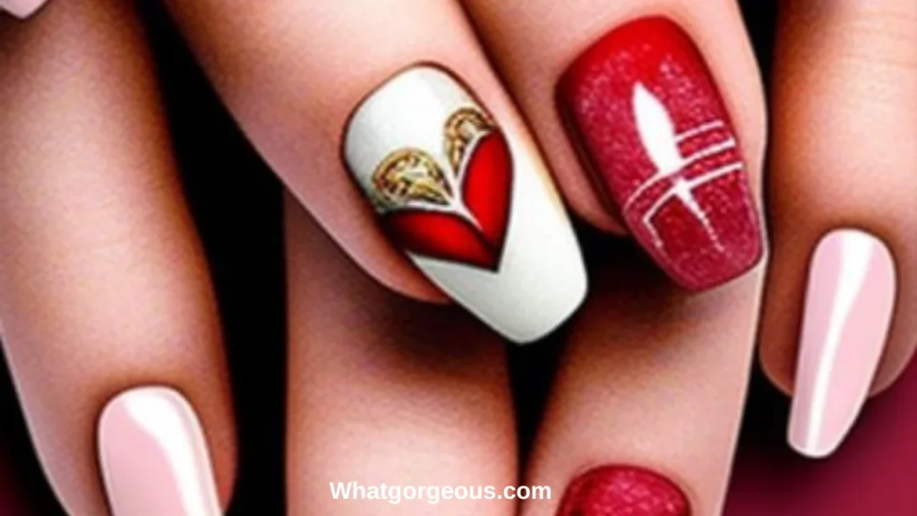 Lavish Queen February Nail Designs whatgorgeous.com