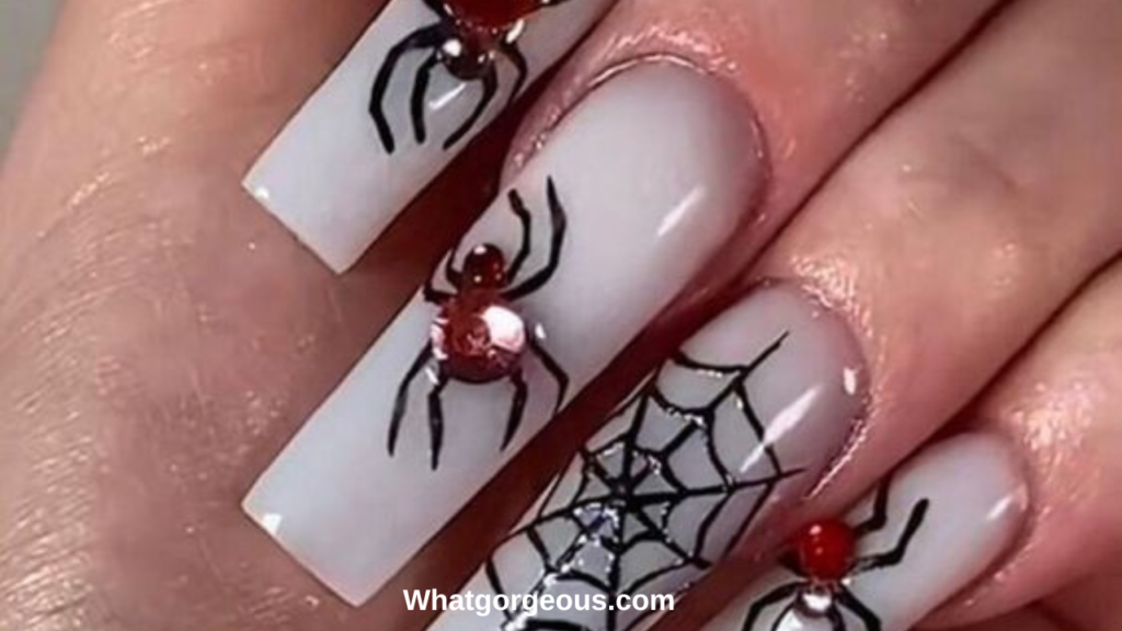 Nails to Die Halloween Nail Art whatgorgeous.com