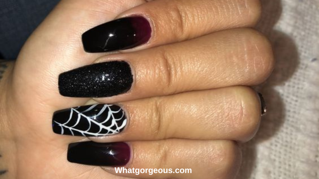 Perfectly Pierced Halloween Nail Art whatgorgeous.com