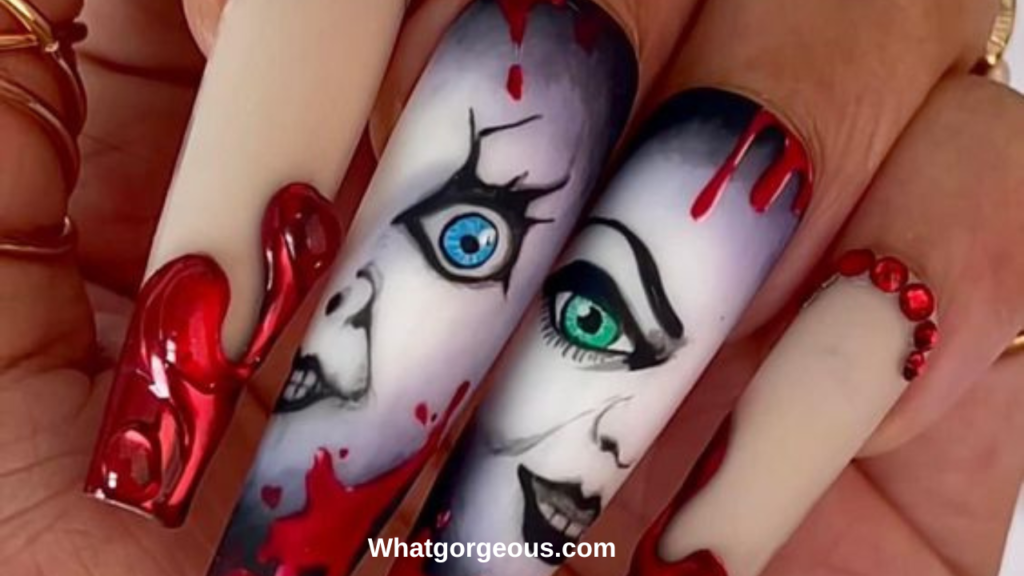 Poisonous fumes Halloween Nail Art whatgorgeous.com