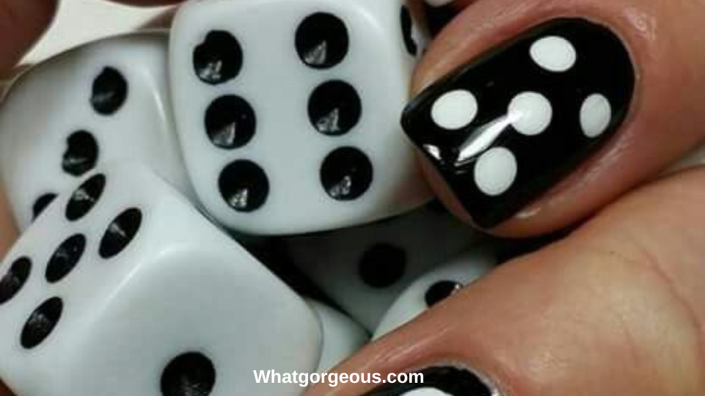 Roll the Dice Halloween Nail Art whatgorgeous.com