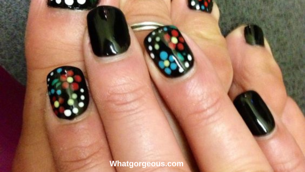 The Day of the Dead Halloween Nail Art whatgorgeous.com