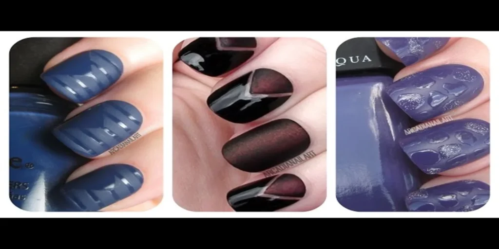 "Stylish matte nails designs showcasing trendy and elegant manicure options."