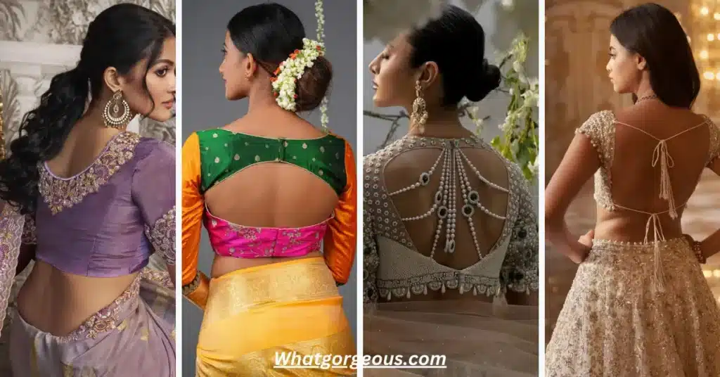 Stunning designer blouses setting bridal fashion trends.