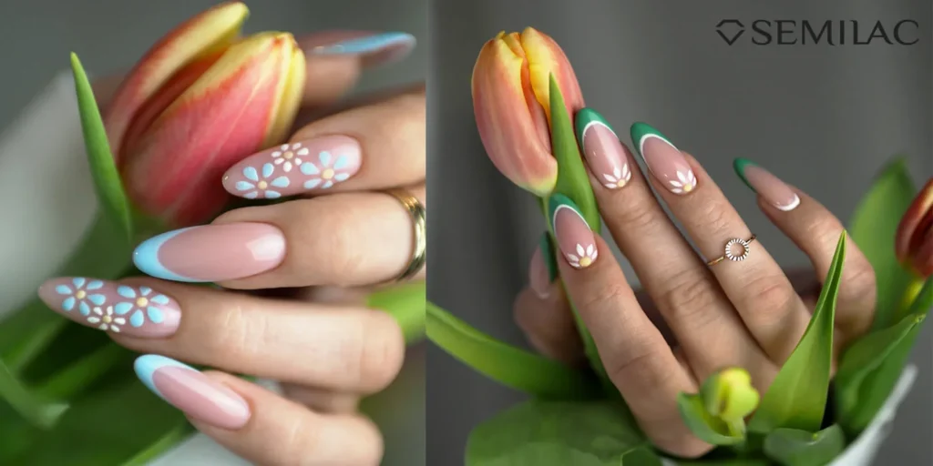 A collection of stunning Shellac nails designs featuring a variety of colors and patterns, beautifully crafted for a polished and long-lasting look.